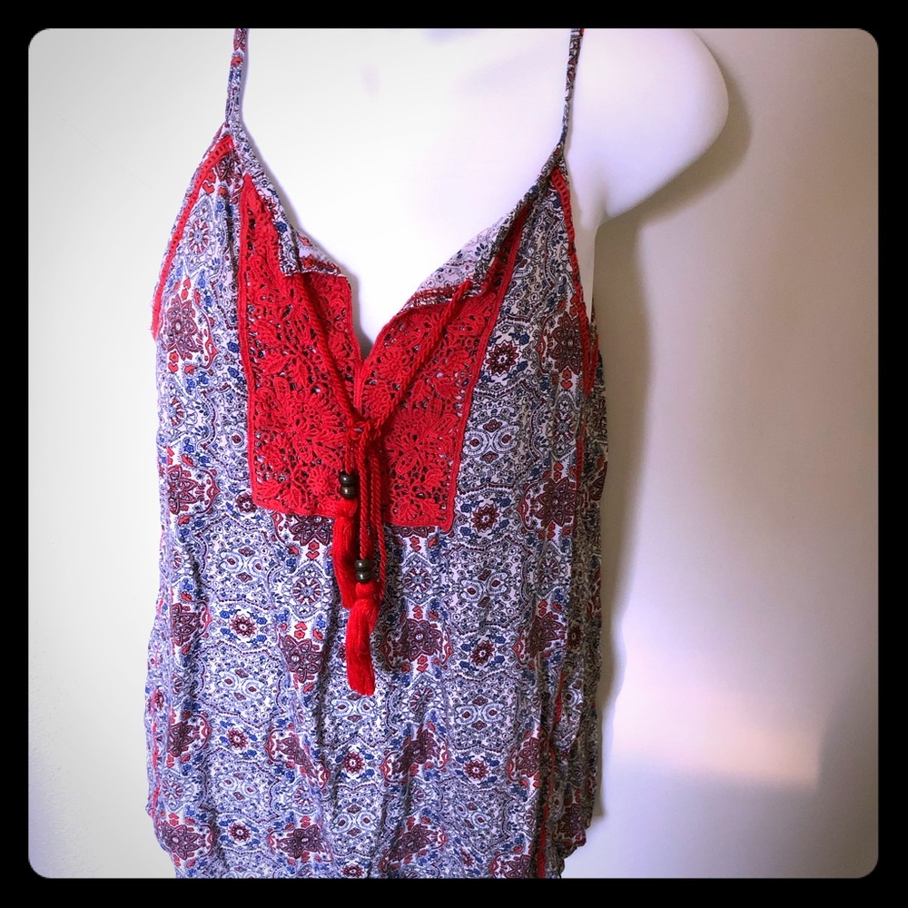 Solitaire Boho style tank Sz M